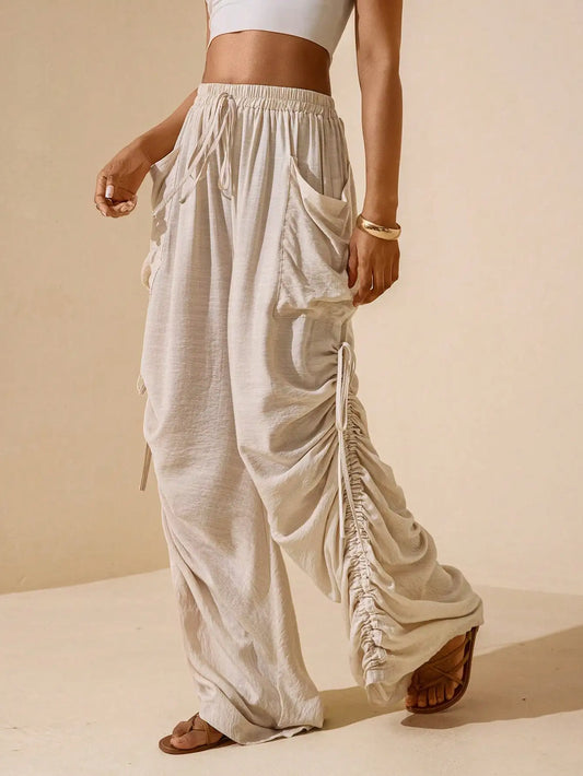 Bohemian Casual Wide Leg Pants by MadisonnSavannahBoutique