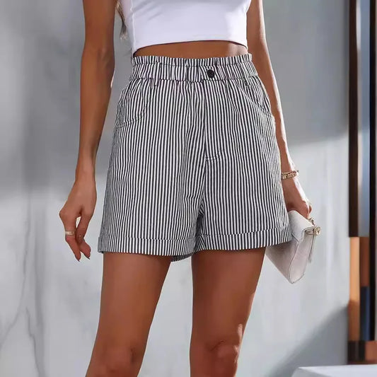 summer casual pocket striped casual shorts by MadisonnSavannahBoutique