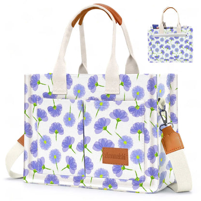 Canvas Tote Bags with Pockets by MadisonnSavannahBoutique