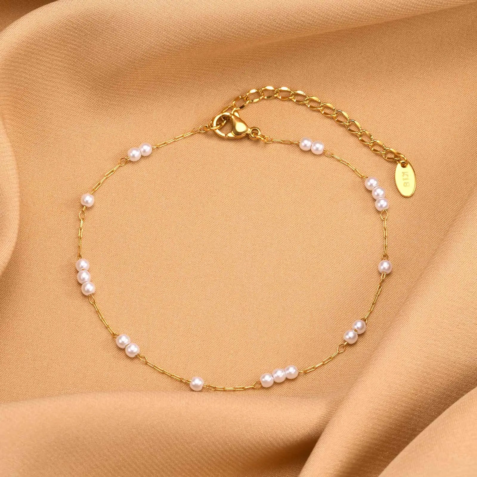 18k Gold Plated Foot Chain by MadisonnSavannahBoutique