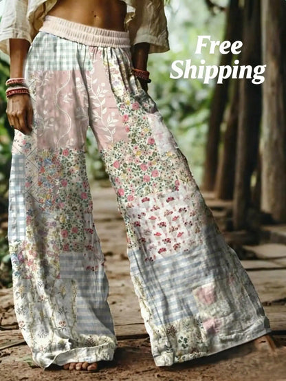 Floral Print Wide Leg Pants by MadisonnSavannahBoutique