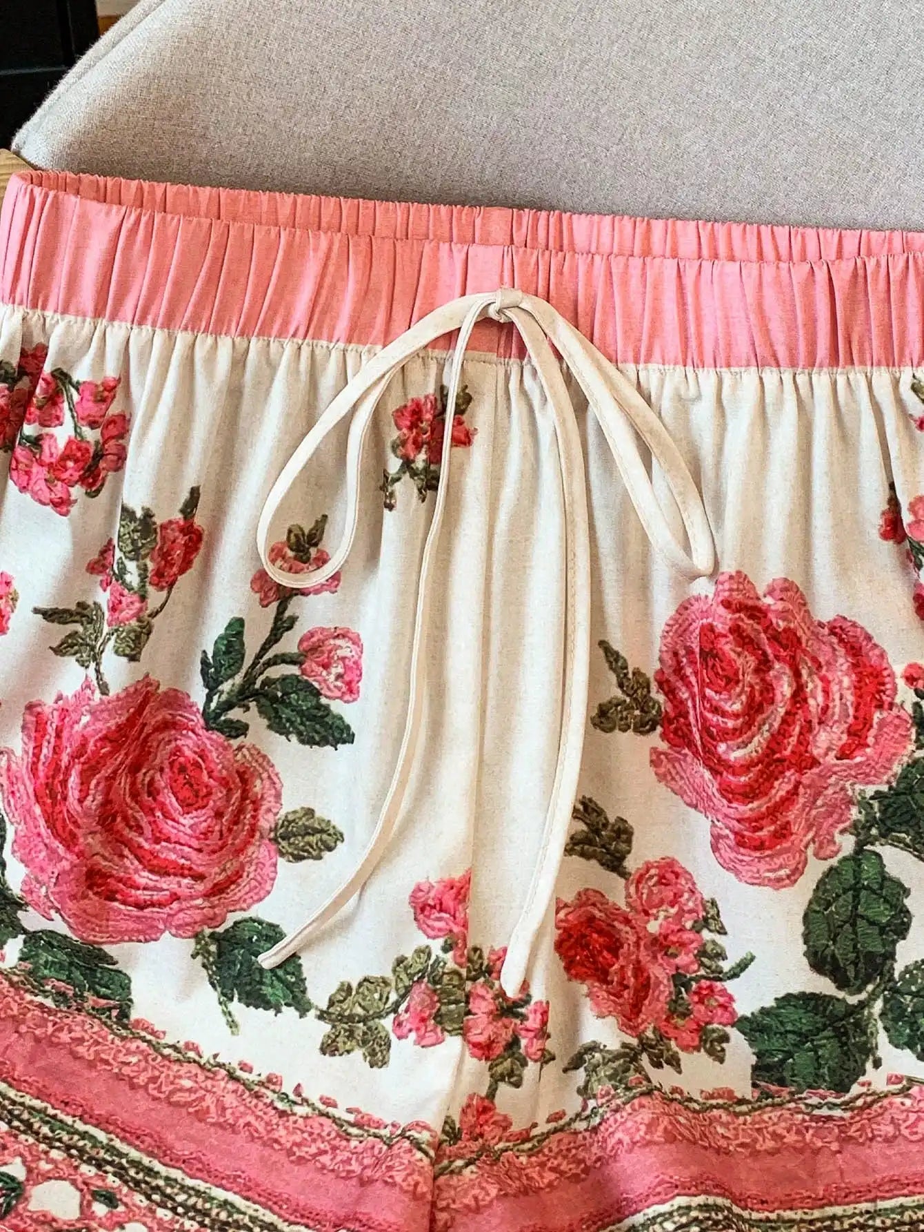 Floral Print Loose Shorts by MadisonnSavannahBoutique