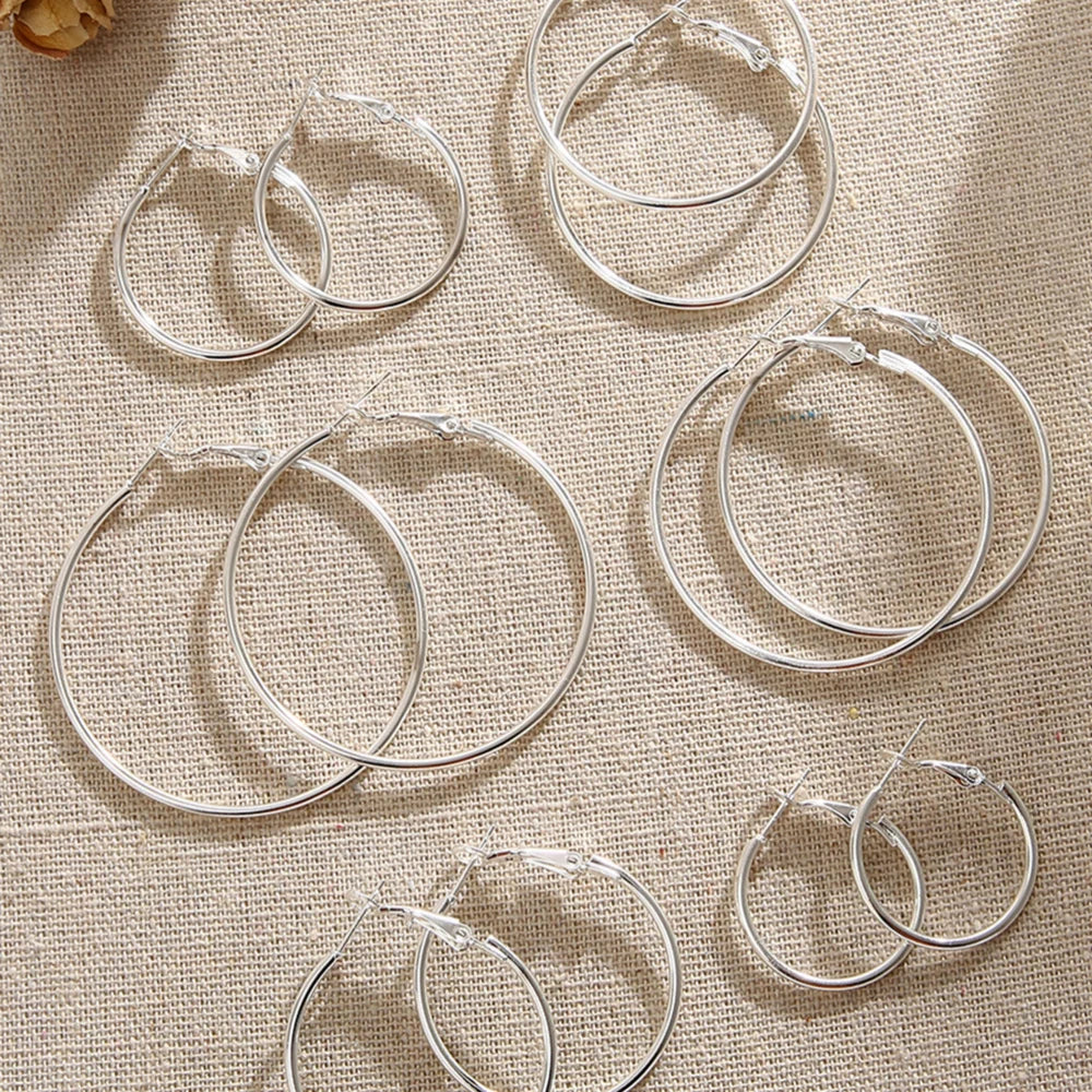 Hyperbolic Hoop Earrings Set by MadisonnSavannahBoutique