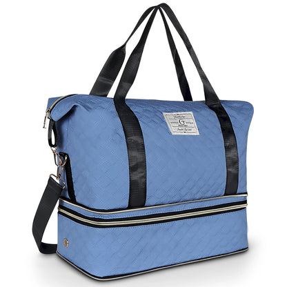Large Capacity, Durable Nylon, Spinner Wheels, Shoulder & Hand Carry Option, Ideal fo by MadisonnSavannahBoutique