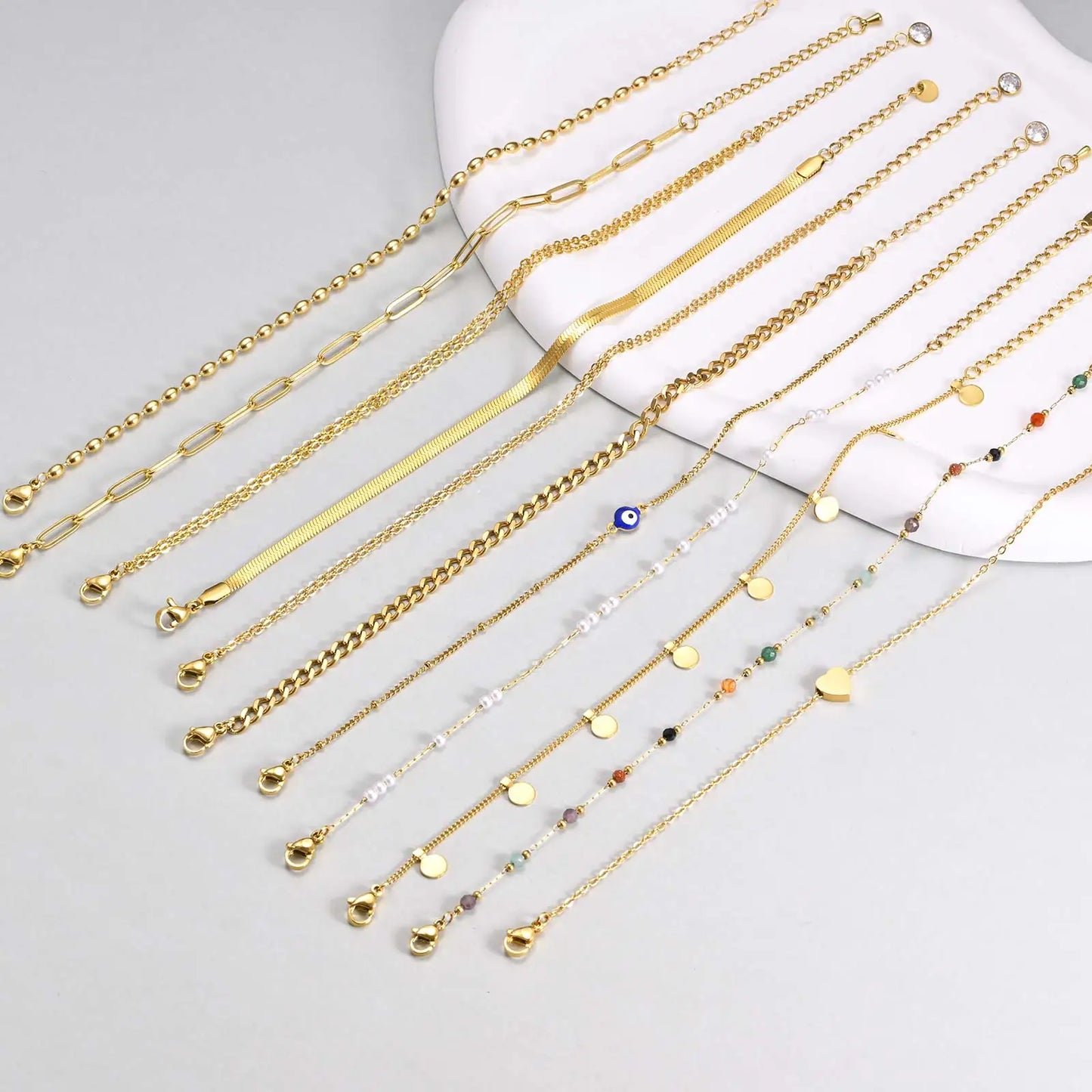 18k Gold Plated Foot Chain by MadisonnSavannahBoutique