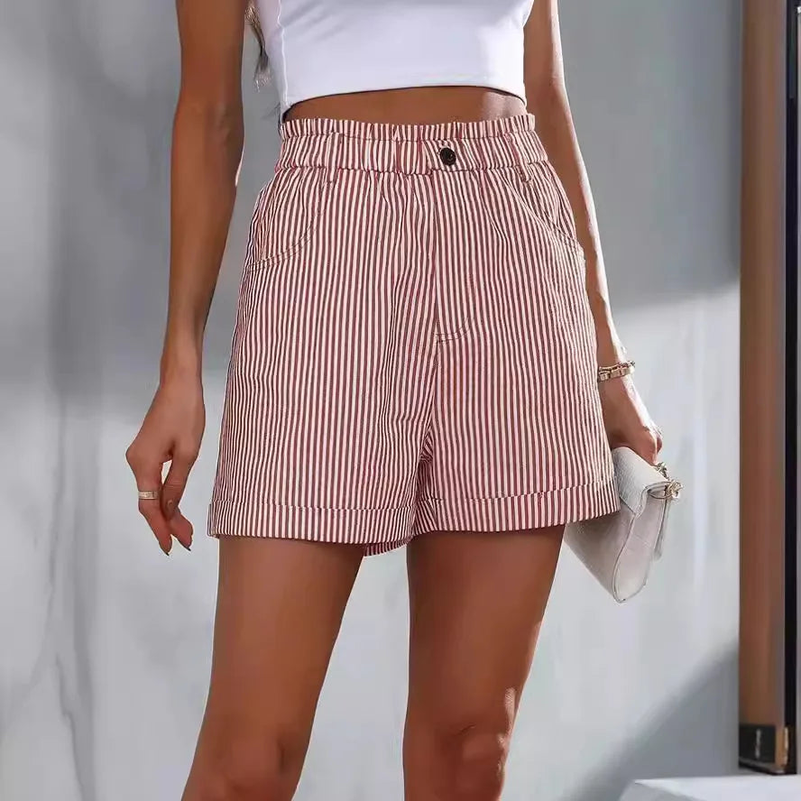summer casual pocket striped casual shorts by MadisonnSavannahBoutique
