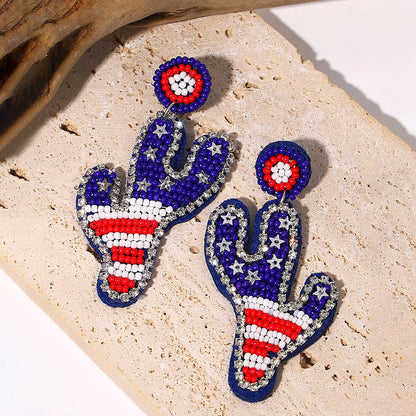 Bohemian Starfish Lobster Conch Seed Bead Drop Earrings Handmade by MadisonnSavannahBoutique