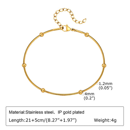 18k Gold Plated Foot Chain by MadisonnSavannahBoutique