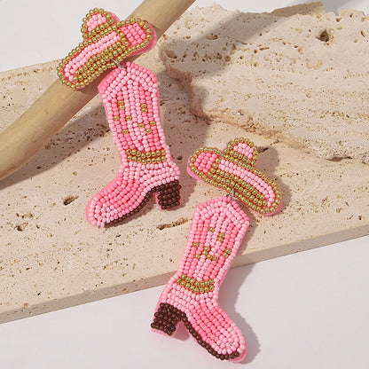 Bohemian Starfish Lobster Conch Seed Bead Drop Earrings Handmade by MadisonnSavannahBoutique
