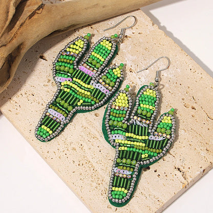 Bohemian Starfish Lobster Conch Seed Bead Drop Earrings Handmade by MadisonnSavannahBoutique