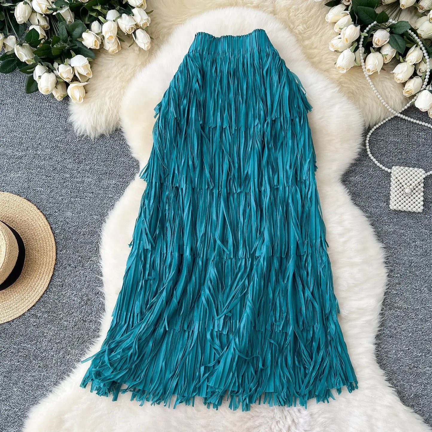Midi Long Skirt For Women High Waist Skirts by MadisonnSavannahBoutique
