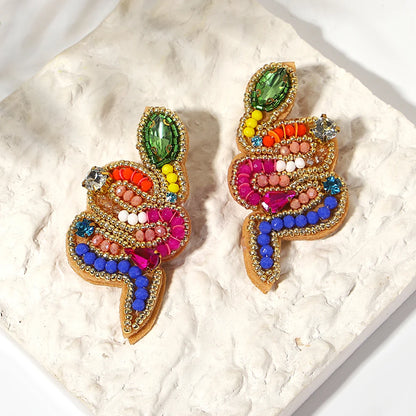 Bohemian Starfish Lobster Conch Seed Bead Drop Earrings Handmade by MadisonnSavannahBoutique