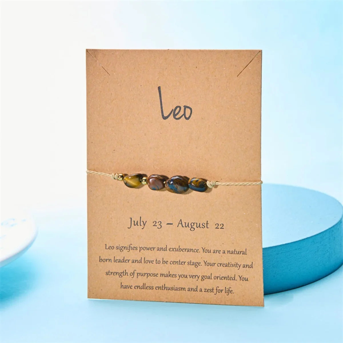 Charm 12 Constellation Irregular Natural Stone Beads Bracelets Birthstone Zodiac Signs by MadisonnSavannahBoutique