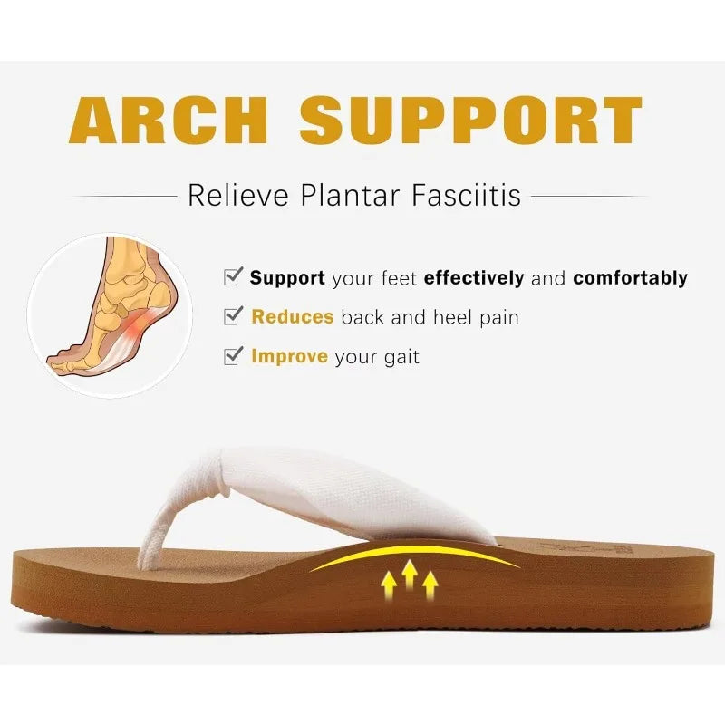 Flip Flops for Women with Arch Support by MadisonnSavannahBoutique