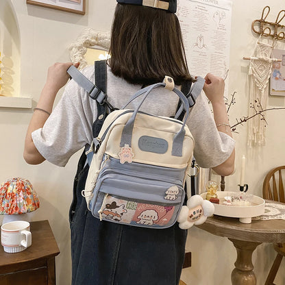 Fashion Kawaii Backpack Laptop Rucksack by MadisonnSavannahBoutique