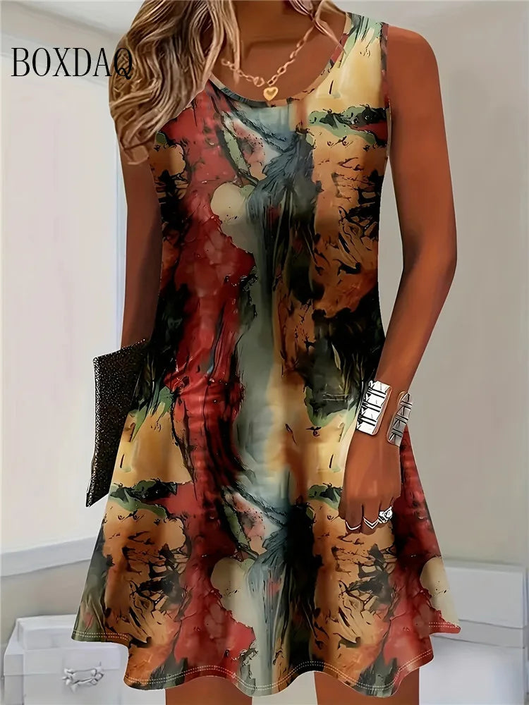 Sleeveless Bohemian Dress by MadisonnSavannahBoutique