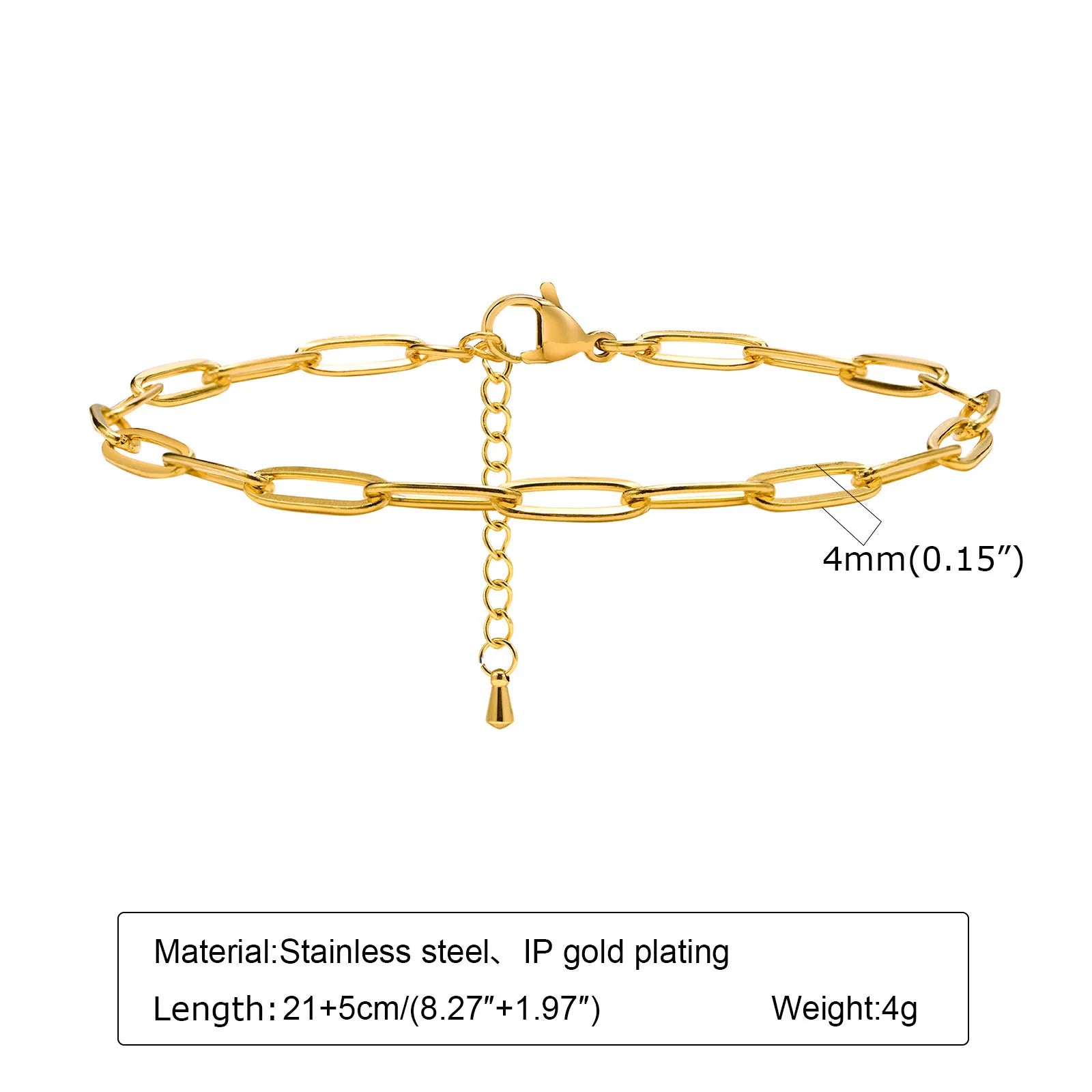18k Gold Plated Foot Chain by MadisonnSavannahBoutique