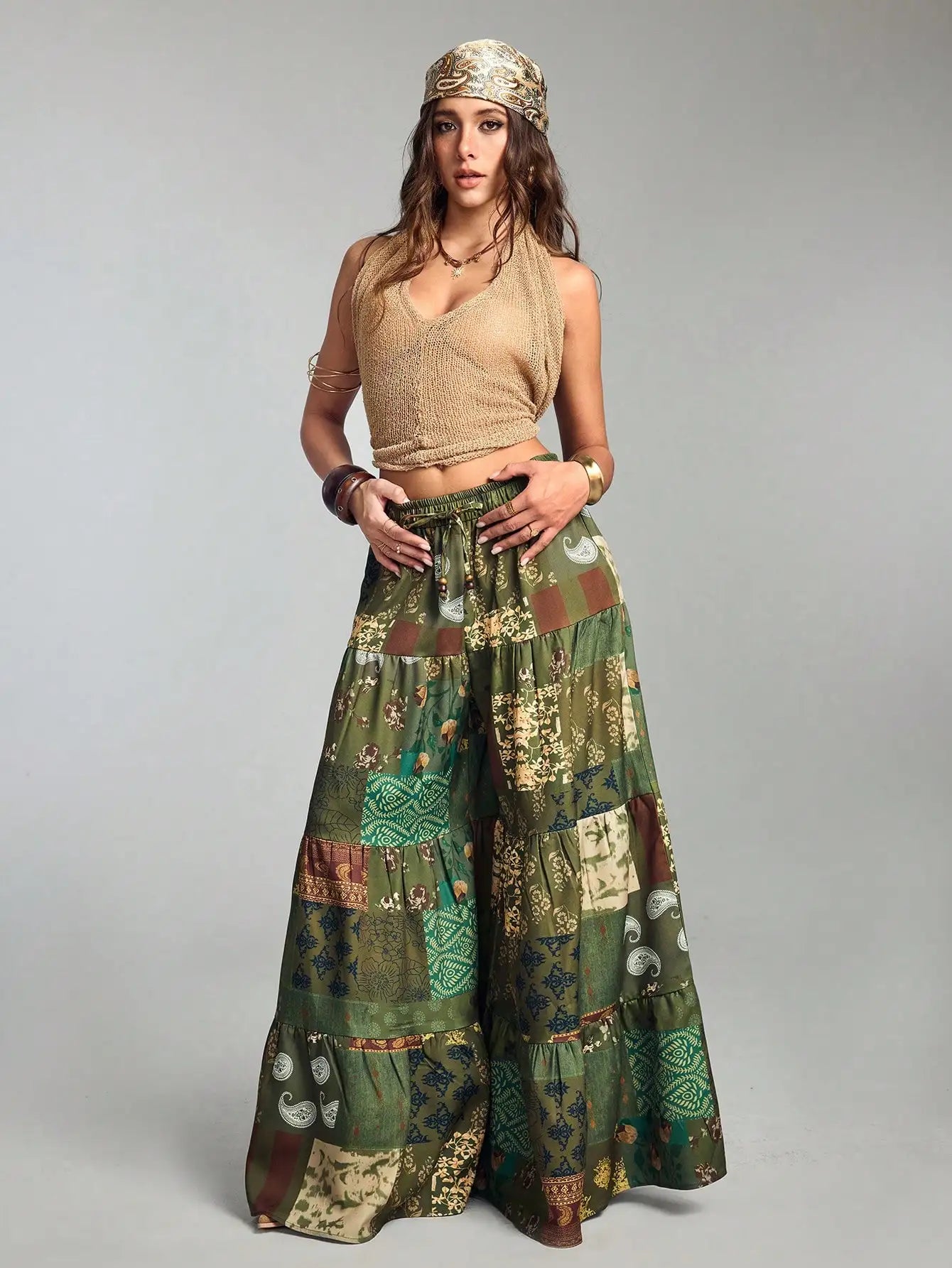 Bohemian Casual Wide Leg Pants by MadisonnSavannahBoutique