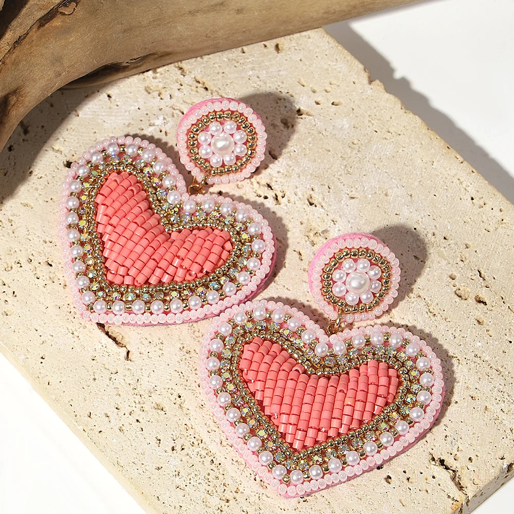 Bohemian Starfish Lobster Conch Seed Bead Drop Earrings Handmade by MadisonnSavannahBoutique