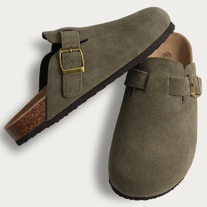 Fashion Women's Suede Mules Slippers With Arch Support by MadisonnSavannahBoutique