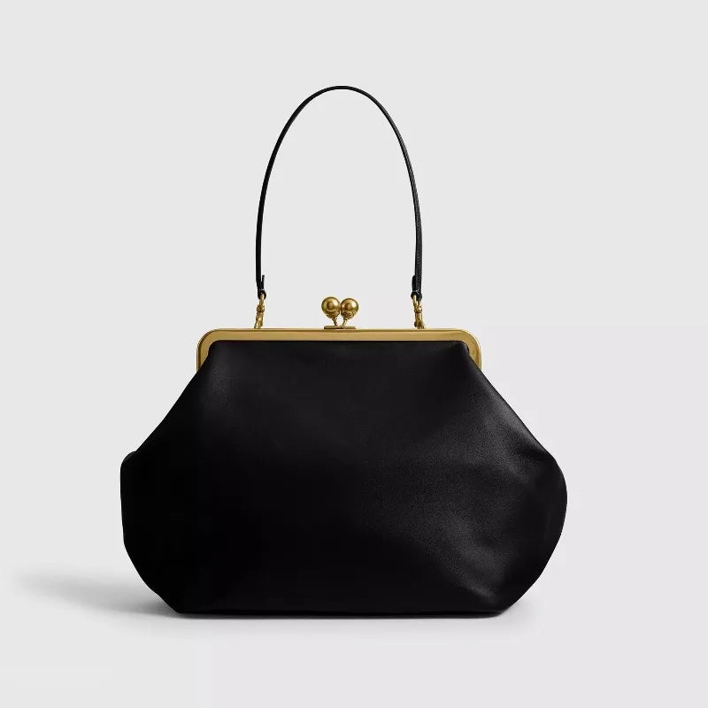Frame Kiss Lock Shell Handbag Classic Fashion Exquisite Trend Shoulder Bag by MadisonnSavannahBoutique