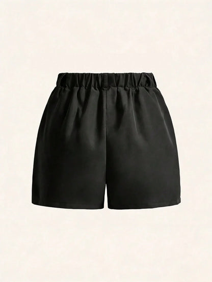 High Waist Pleated Shorts