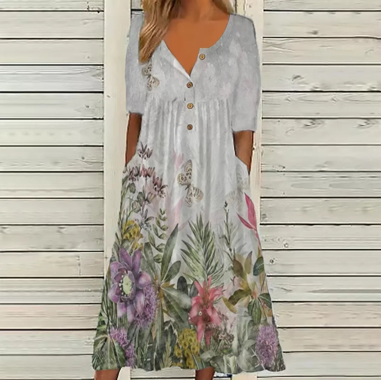 Short-Sleeve Maxi Dress by MadisonnSavannahBoutique