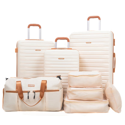 3 Piece Suitcases with Double Spinner Wheel, Hard Case Luggage with TSA Lock, Travel Duffle Bag by MadisonnSavannahBoutique