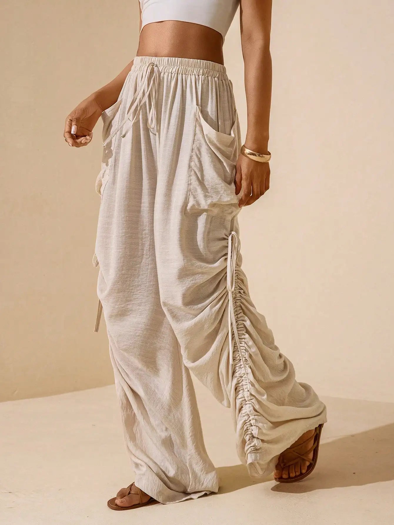 Bohemian Casual Wide Leg Pants by MadisonnSavannahBoutique
