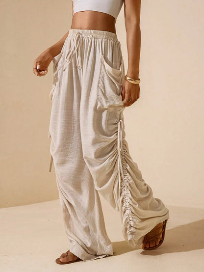 Bohemian Casual Wide Leg Pants by MadisonnSavannahBoutique
