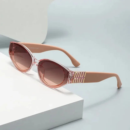 Luxury Women's Small Oval Sunglasses by MadisonnSavannahBoutique