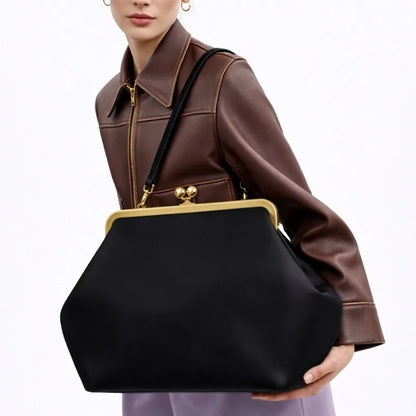 Frame Kiss Lock Shell Handbag Classic Fashion Exquisite Trend Shoulder Bag by MadisonnSavannahBoutique