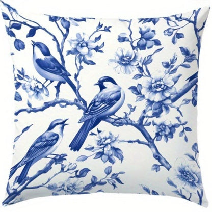 Pillow Covers 18x18 Inch Blue White by MadisonnSavannahBoutique