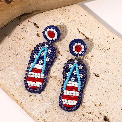 Bohemian Starfish Lobster Conch Seed Bead Drop Earrings Handmade by MadisonnSavannahBoutique