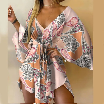 Flowers Print Bohemian Beach cover up by MadisonnSavannahBoutique