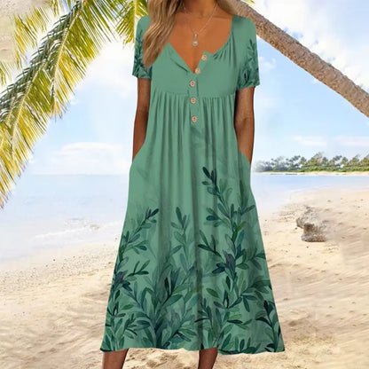 Short-Sleeve Maxi Dress by MadisonnSavannahBoutique