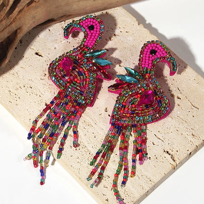 Bohemian Starfish Lobster Conch Seed Bead Drop Earrings Handmade by MadisonnSavannahBoutique