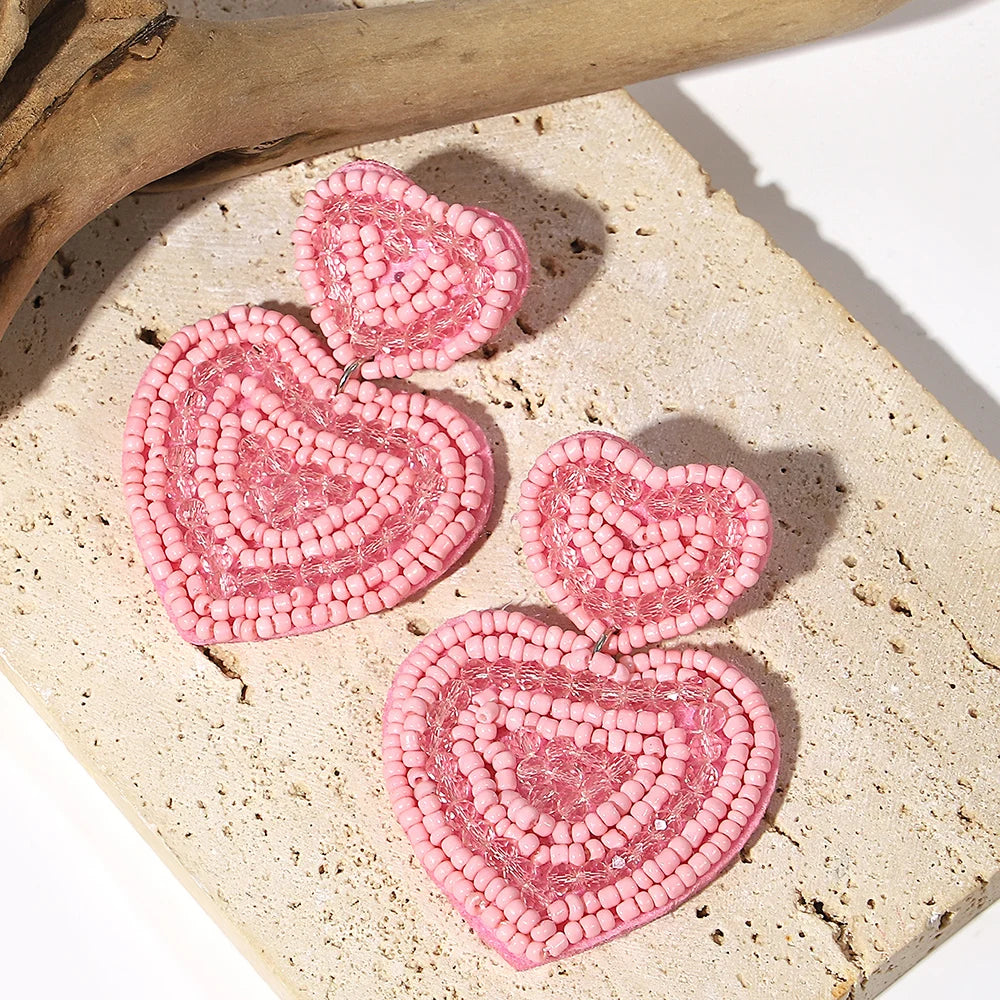 Bohemian Starfish Lobster Conch Seed Bead Drop Earrings Handmade by MadisonnSavannahBoutique