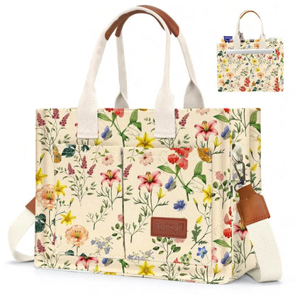 Canvas Tote Bags with Pockets by MadisonnSavannahBoutique