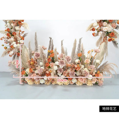 Flower Row Wedding Arch Backdrop Props Road Lead Floral Ball by MadisonnSavannahBoutique