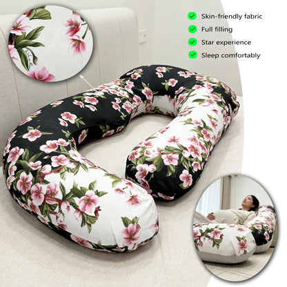 Light Luxury Floral U-Shaped Pillow by MadisonnSavannahBoutique