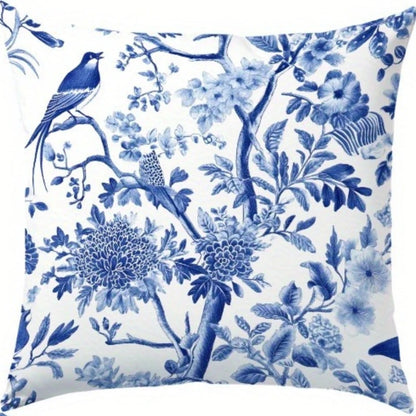 Pillow Covers 18x18 Inch Blue White by MadisonnSavannahBoutique