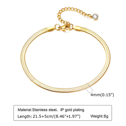 18k Gold Plated Foot Chain by MadisonnSavannahBoutique