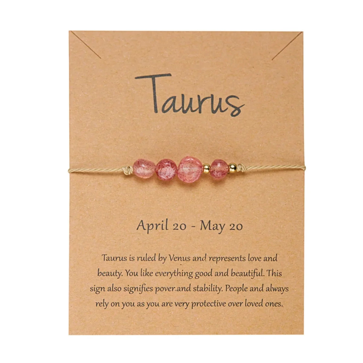 Charm 12 Constellation Irregular Natural Stone Beads Bracelets Birthstone Zodiac Signs by MadisonnSavannahBoutique