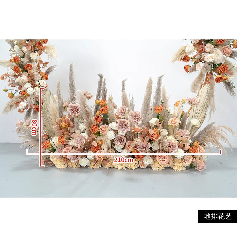 Flower Row Wedding Arch Backdrop Props Road Lead Floral Ball by MadisonnSavannahBoutique
