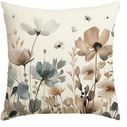 Bird Flower Pattern Soft Comfortable Cushion Cover ,18x18 inch by MadisonnSavannahBoutique