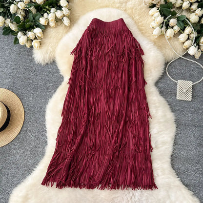 Midi Long Skirt For Women High Waist Skirts by MadisonnSavannahBoutique