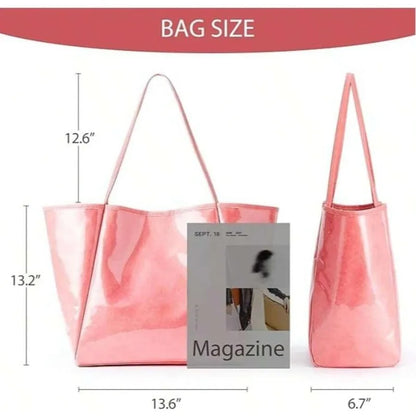PVC Tote Bag Hobo Bags for Beach Work College by MadisonnSavannahBoutique