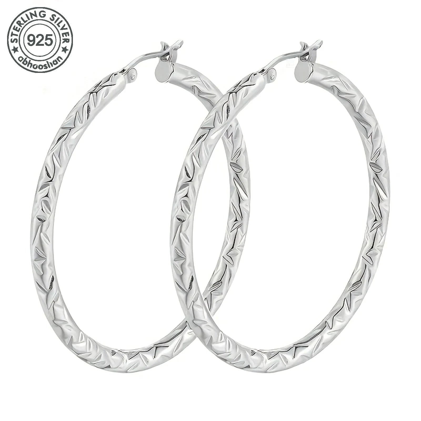 Italian Craftsmanship Engraved Diamond Cut Patterns Earrings by MadisonnSavannahBoutique