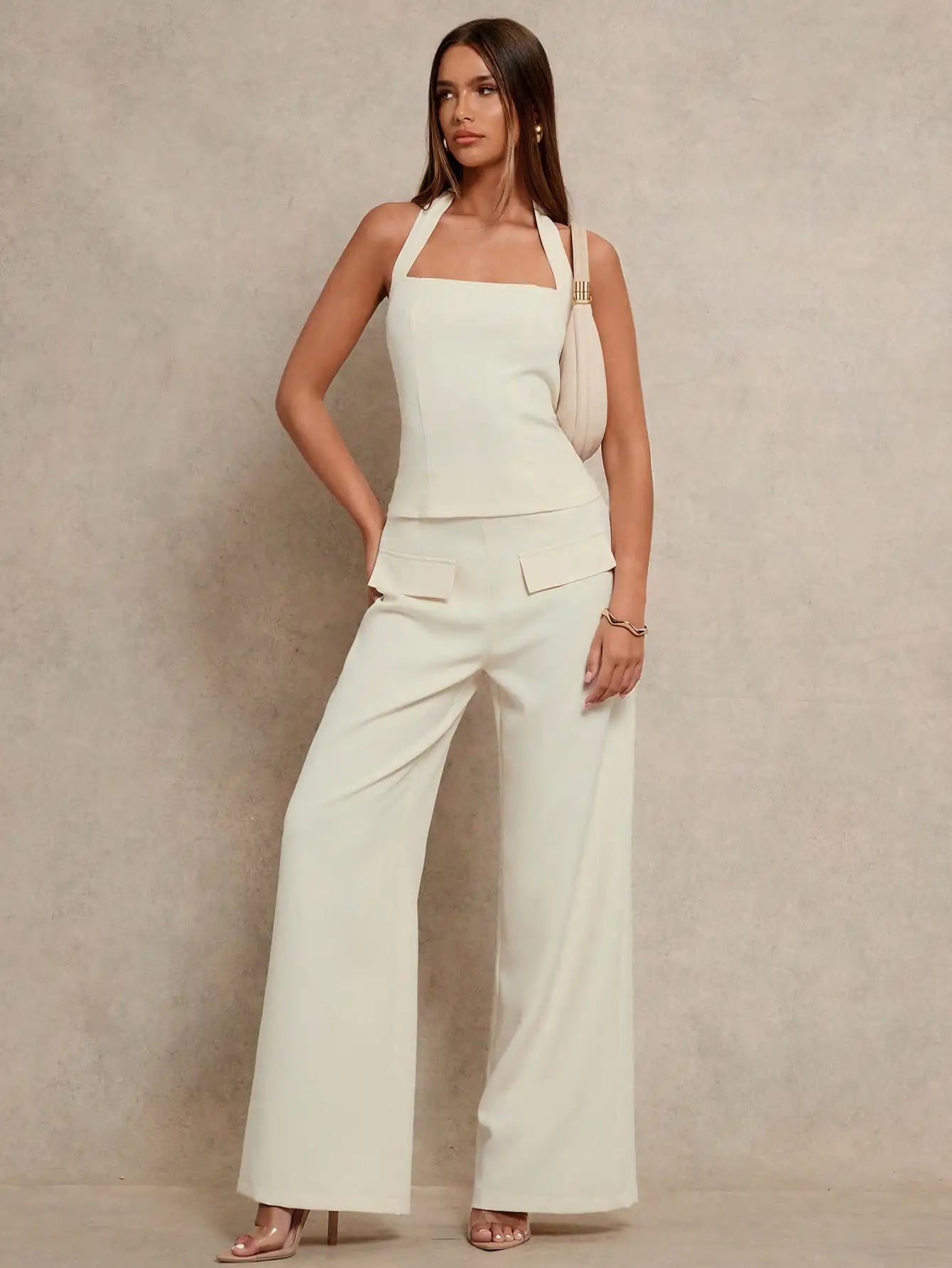 Halter Top And Wide Leg Pants by MadisonnSavannahBoutique